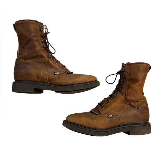 111 / Justin Original Brown Work boot’s Men’s Size 11.5D - Picture 1 of 9